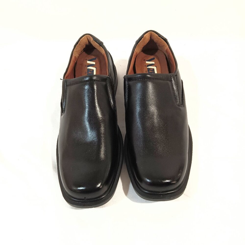 Wizfort Men Shoes Size 6.5 (38 EU) Loafers New Black Color Dressy Flat Slip On